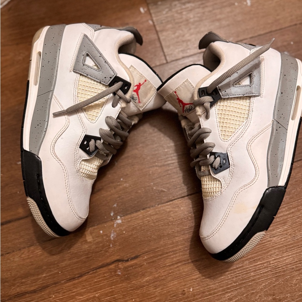 Air Jordan 4 Retro OG BG 2016 Sz. 7Y “White Cement” Sz. 7Y 836016-192 🔥🔥 - Picture 3 of 8